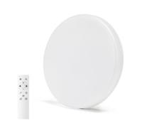 VoltShine Plafón LED antihumedad 18W CCT, control remoto, ideal para iluminar espacios húmedos como baños y cocinas.