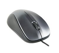 VoltShine Ratón óptico USB con Cable, Color Negro, diseño ergonómico, Ideal para Trabajo y Juegos, Alta precisión y Facilidad de Uso.