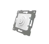 VoltShine Regulador - regulador empotrable para luces LED, color blanco, permite ajuste de intensidad luminosa, compatible con diferentes tipos de LEDs. *