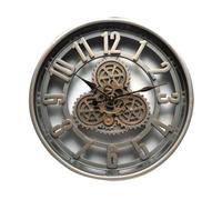 VoltShine Reloj de Pared de 50x50x7 cm con Engranajes en Movimiento, Ideal para Decorar y Dar un Toque Vintage en Cualquier Espacio.