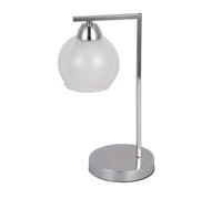 VoltShine Sobremesa de cromo E27, 36x14x17 cm; ideal para iluminación de ambientes, decoración moderna y funcional.
