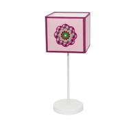VoltShine Sobremesa - lámpara de sobremesa con casquillo E14, elegante diseño en color rosa, ideal para decorar y proporcionar luz suave