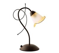 VoltShine Sobremesa - lampara de tipo sobremesa, 1 portalámparas E14, color marrón, dimensiones 38x15x26 cm, diseño elegante y funcional