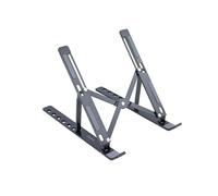 VoltShine Soporte Elevador de Aluminio Plegable portátil en Color Gris, Ideal para elevar Dispositivos y optimizar el Espacio de Trabajo.