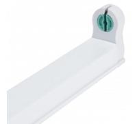 VoltShine Soporte para tubo LED 600 mm - Conexión unilateral, ideal para instalación de iluminación en ambientes diversos.