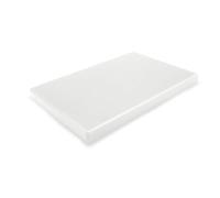 VoltShine Tabla de Corte Blanca 400x300x20mm con Tacos, Fabricada en Durplastics, Ideal para Cocina y preparación de Alimentos.