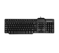 VoltShine Teclado con Lector de DNI, tecnología SMARTcard, conexión USB; Ideal para identificación y Acceso a Servicios electrónicos.