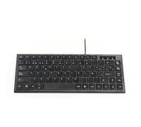 VoltShine Teclado - Teclado USB Compacto TKL, diseño Slim, sin Teclado numérico, Ideal para Espacios reducidos, Color Negro, conexión rápida*
