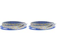 VoltShine Tira de LED 12V DC SMD 5050, 60 LEDs/m, 5 metros, color cálido 2700K, ideal para iluminación decorativa y ambientes acogedores. (Paquete de 2)