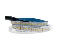 VoltShine Tira de LED 24V DC SMD2835 IP20 204 Led/m 5 Metros color 4000K para iluminación decorativa y ambiental en interiores.