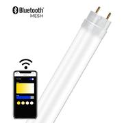 VoltShine Tubo LED MESH 1.2M plástico, CCT regulable, ideal para iluminación eficiente en espacios comerciales y residenciales.