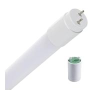 VoltShine Tubo LED T8 600 mm 9W Cristal, Conexión Un Lateral, color 6000K - Iluminación eficiente para oficinas y espacios comerciales.