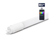 VoltShine Tubo LED tipo MESH 1.2M, plástico, ajustable CCT, ideal para iluminación en oficinas, hogares y espacios comerciales.