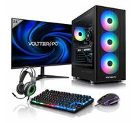 VolttierPC - PC Gaming Completo Intel Core i5 12400F | NVIDIA RTX 3050 6GB | 16GB DDR4 | 500GB SSD NVMe | WiFi 6 + Bluetooth 5.2 | Windows 11 Pro | Monitor 24" 120Hz | Pack Gamer | Ordenador Sobremesa