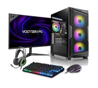 VolttierPC - PC Gaming Completo Intel Core i5 12400F | RTX 5060 8GB | 32GB RAM | 1TB SSD NVMe | WiFi 6 + Bluetooth 5.2 | Windows 11 Pro | Monitor 24" 100Hz | Teclado y Ratón RGB Gamer
