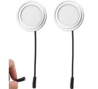 Voltvera 2uds Bombillas para Campana Empotrada, Reemplazo de Extractora Bombilla, Lámpara para Campanas, DC 12V 1.5W 6500K Acero Inoxidable Campana LED Luz Luces Accesorios para Estufa Cocina