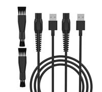 VoltWave 5V Cable de Cargador para Philips Norelco OneBlade 360QP2724, QP2720, QP 2824, QP4530, QP2734, MG9530/20/10, MG7950/30, MG7910,Afeitadora y Barbero Eléctrico Adaptador 1.5m Cable USB (2-Pack)