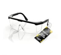 voltX 'Classic' Gafas de Seguridad Bifocales (Transparentes +2,50 dioptría), incluye cordón con tope regulable + Lente UV400 con recubrimiento antivaho