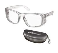 voltX 'CRYSTAL' (1,50 Dioptrías) Lectores de Seguridad, Lentes de Lectura ampliados con Lentes de Seguridad, UV400 Lente + estuche de seguridad rígido con bisagras