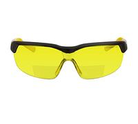 voltX 'GT Adjustable' Gafas de Seguridad de Lectura bifocales adjustables, (Amarillo dioptria 2.0) Certificado CE EN166FT, Revestimiento antiempañamiento, Lentes UV 400. Bifocal Safety Readers.
