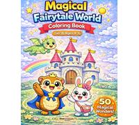 Volume 2 - Magical Fairytale World (Age 4-6): Fun & Easy Magical Fairytale Designs | Build Creativity, Confidence & Fine Motor Skills | 54 Coloring Pages (Color With Friends)