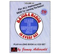 Volume 24: Major & Minor in Every Key: Learn to Improvise Jazz (Jamey Aebersold Play-A-Long Series)