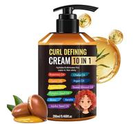 Volume Defining Cream, Leave In Moisturizer, 280ml Frizz Control Volume Lotion with Lightweight Feature, Hair Curl Moisturizer, Curl Styling Cream with Smooth Texture, Hair Care Product for Men Women