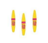 Volume Express Colossal Go Extreme - Juego de 3 máscaras (10,3 ml), color negro intenso
