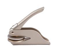 Volume Press Mark - Steel Archive Sign, Steel Record Imprint, Portable Desktop Impression Device | Collector Stationery Art for Authentic Wax Relief Identity Marking and Creative Studio Authentication