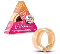 Volummi Coletero - Innovadora goma trenza para ver más volumen en la cola de caballo - Fuerte agarre y suave para el cabello - El original fabricado en Alemania [Sandy Gold S para cabello fino]