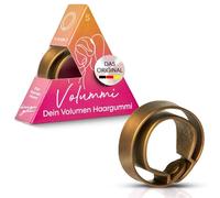 Volummi Goma para el pelo - Innovadora goma trenza para ver más volumen en la cola de caballo, agarre fuerte y suave para el cabello, fabricado en Alemania [Bronze Glow S para cabello fino]