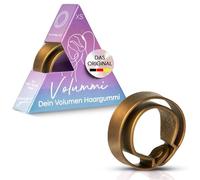 Volummi Goma para el pelo - Innovadora goma trenza para ver más volumen en la cola de caballo, agarre fuerte y suave para el cabello, fabricado en Alemania [Bronze Glow XS para cabello muy fino]