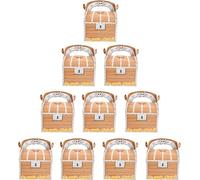 Volumoon 10 Piezas Cajas del Tesoro Pirata con Asa, Cofre de Cartón y Papel para Fiesta Temática