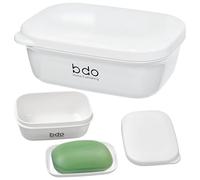 Volumoon 2 jaboneras de Viaje con Tapa,caja de jabón sellada,Caja de jabón portátil con Drenaje de jabón para baño, Impermeable y a Prueba de Fugas Caja de Jabón,latas de jabón para casa, baño, viajes