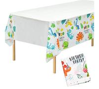 volumoon 2 pcs Mantel Fiestas, Manteles de Plástico Rectangulares Impermeables, Manteles Desechables, para Infantiles, Cumpleaños, Baby Shower, Fiesta, picnics, 130 x 220cm