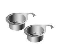 volumoon 2 Piezas Drenaje Cisne Cesta, Filtro de Fregadero, Organizador para Fregadero, Escurridor de Fregadero, Colador de Cocina, Esquina Estante, Estante de Filtración para Fregadero