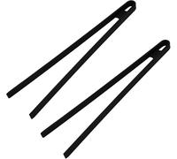 Volumoon 2 pinzas de cocina de silicona, 29 cm, pinzas de silicona, pinzas para barbacoa, pinzas de silicona negras, juego de pinzas de cocina, pinzas de cocina, pinzas de cocina, pinzas para cocinar