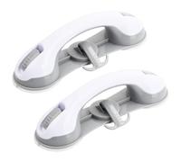 Volumoon 2pcs Agarraderas Baño para Mayores, Asa Ventosa Seguridad Antideslizante, Agarrador Ducha Seguridad, Ayuda Movilidad para Personas Niños Ancianos Minusválidos, para Bañeras, Ducha, Inodoro