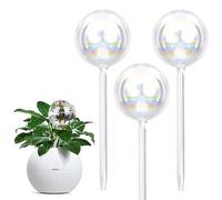Volumoon 3 Piezas Pequeña Bola De Riego Para Plantas,Bolas Globos de Riego,Set Autorriego para Macetas,Bolas De Riego Transparente,Bombillas Auto Riego,para Regar Plantas Jardín Interior