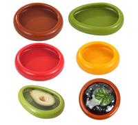 volumoon 4 Piezas Aguacate Saver Holder, Soportes para Tomates, Contenedores de Almacenamiento de Frutas y Verduras, Caja para Frutas, Aguacate Titular, Contenedor de Limones Frescos