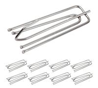 Volumoon 40 Pz Ganchos de Pliegue de Cortina, 6.8cm Acero Inoxidable Ganchos para Cortinas de Riel, Ganchos de Metal para Cortinas para Cortina Pesado