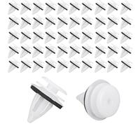 volumoon 50 Piezas Clips de Fijación de Automóviles, Clips Sujeción para Coche, Clips de Plástico Remache, Clips de Coche con Anillo de Sellado, Clips de Panel de Puerta Interiores