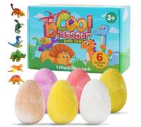 Volumoon 6 Piezas Bombas de Baño con Juguete Sorpresa Dinosaurio, Set de Regalo de Bolas de Baño, Efervescentes de Bombas Baño, Sales de Baño Spa Baño de Burbujas, Regalo de Cumpleaños Niños Niñas (B)