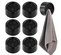 volumoon 6 Piezas Cuelga Trapos Cocina, Soportes para Toallas de Té, Adhesivos Ganchos para Toallas, Anticolisión Toalleros, Colgar Sin Agujeros, Redondo Ganchos Adhesivos para Cocina, Hogar