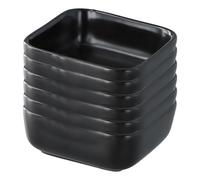 volumoon 6 Piezas Cuencos Cuadrados para Salsas, Cerámica, Clásico