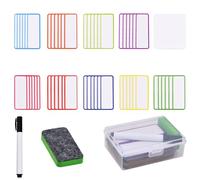 Volumoon 60 Pzs Etiquetas Magnéticas, Etiquetas Magnéticas Borrables, Etiquetas Magnéticas de Borrado en Seco, Etiqueta de Nombre Magnética Reutilizable, Colorida Etiquetas Magnéticas (2.9 x 7.9 cm)