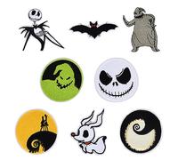Volumoon 8pcs Parches Bordados, Parches Termoadhesivos Ropa, Parches de Costura Infantiles, Parches de Planchado, Pegatinas Termoadhesivos Halloween Adultos, para Ropa Camiseta Bolsas Sombrero Diy