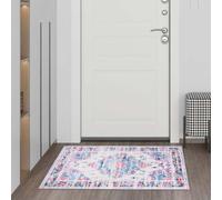 Volumoon Alfombra Vintage Lavable, Alfombra de Dormitorio y Salón, 60 x 90 cm, Beige