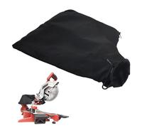 Volumoon Bolsa de Polvo para Sierras Ingletadoras para Modelo 255, Saco Para Polvo, Sierra de Inglete Negra Colector de Polvo con Cremallera y Soporte Alambre, Bolsa De Recolección De Polvo