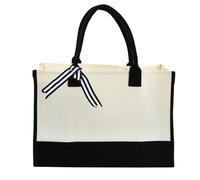 volumoon Bolsa de Yute, Bolsa Portátil de Yute Natural, Bolso Personalizado Mujer, Bolsa de Playa, Gran Capacidad Tote Bag, Bolsa de Compras Reutilizable for Women, Holiday 43 x 30 x 20 CM (A)